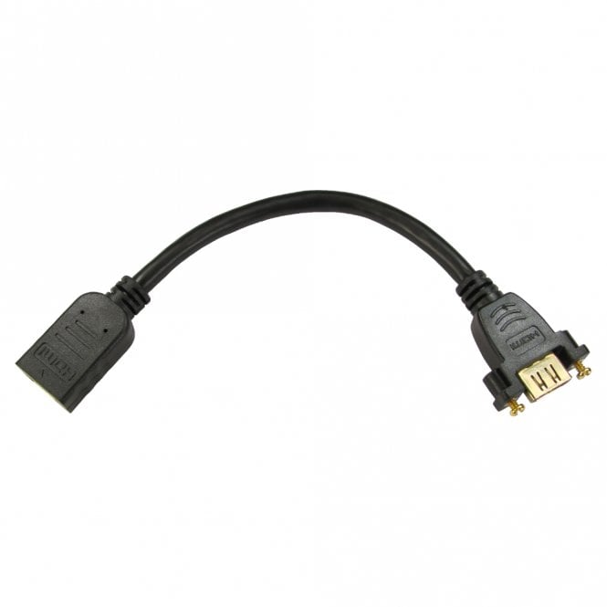 0.2m HS/E HDMI Stub F-F (Gold Screws)