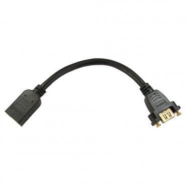 0.2m HS/E HDMI Stub F-F (Gold Screws)