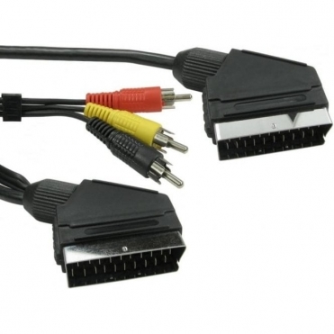 1.5m SCART & Three RCA Cable