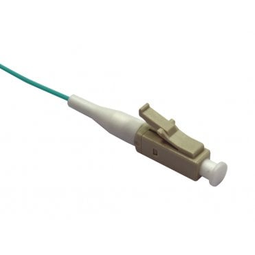 1m OM3 50/125 LC Aqua Pigtail - 10 Pack