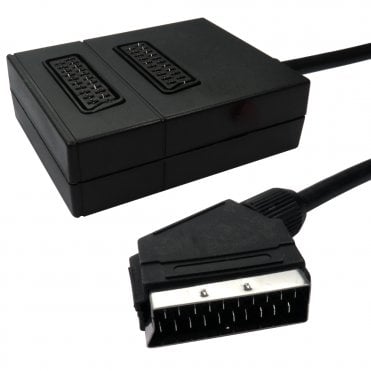 2 Way SCART Splitter Box