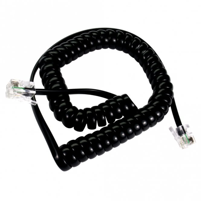 23cm Coiled Telephone Handset Cord