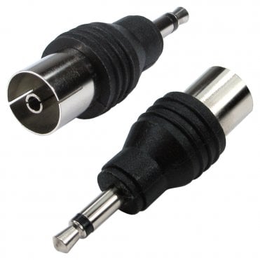 3.5mm Mono (M) to Coaxial (F) Adapter