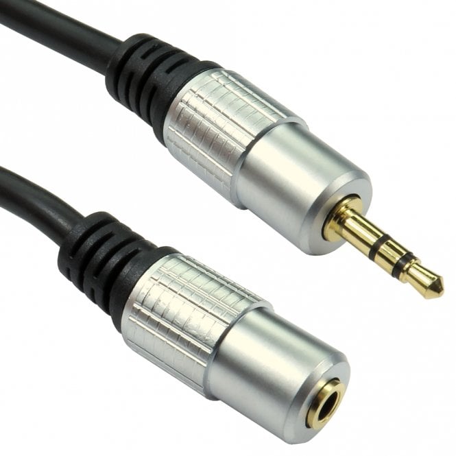 3.5mm Stereo Extension Cable - Gold Connectors
