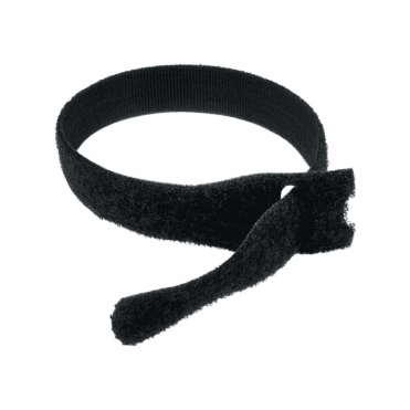 300mm X 17mm Black Velcro Cable Ties - 25 Pack