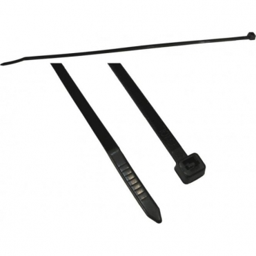 300mm x 4.8mm Black Cable Ties - 100 Pack
