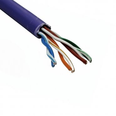 305m Cat5e UTP LSZH - Solid Core (Purple)