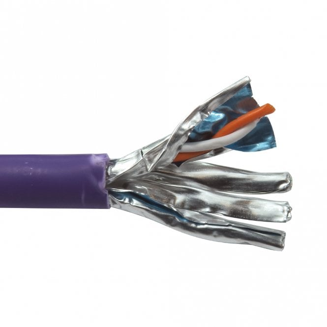 305mtr CAT6A Solid U/FTP LSZH Copper 24AWG Violet B2ca Rated