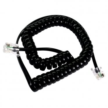 37cm Coiled Telephone Handset Cord