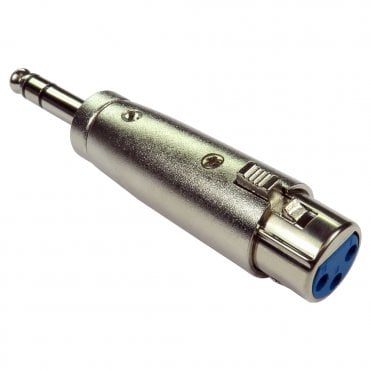 6.35mm Stereo (M) to XLR (F) Adapter - Gold Pins