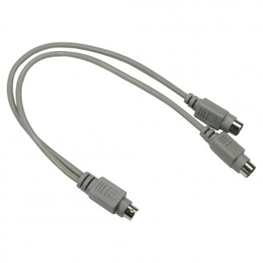 6 Pin Mini DIN/PS/2 Splitter Cable