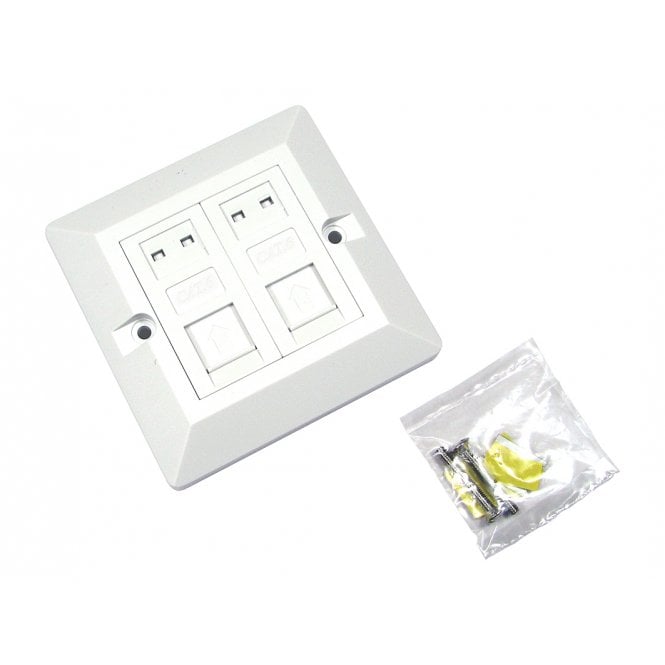 Cat6 Module Loaded Faceplate