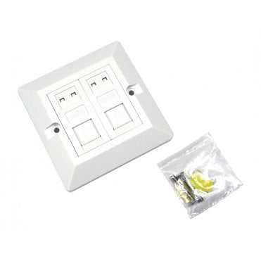 Cat6 Module Loaded Faceplate