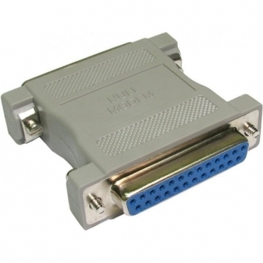 D25 Male to D25 Female Null Modem Adapter