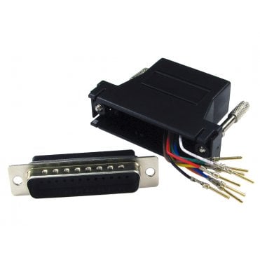 D25 Male to RJ45 Female Modular Adapter