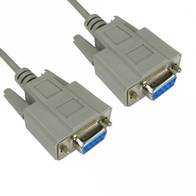 D9 Female to D9 Female Null Modem Cable