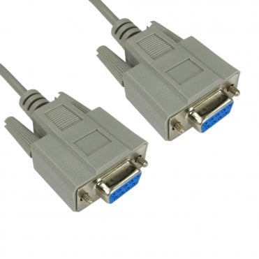 D9 Female to D9 Female Null Modem Cable