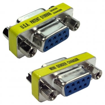D9 Female to D9 Female Slimline Gender Changer