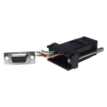 D9 Female to RJ45 Female Modular Adapter