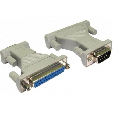 D9 Male to D25 Female Serial Adapter