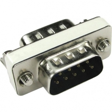D9 Male to D9 Male Slimline Gender Changer