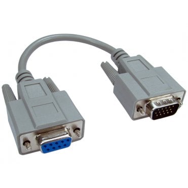 D9 to HD15 VGA Leaded Adapter