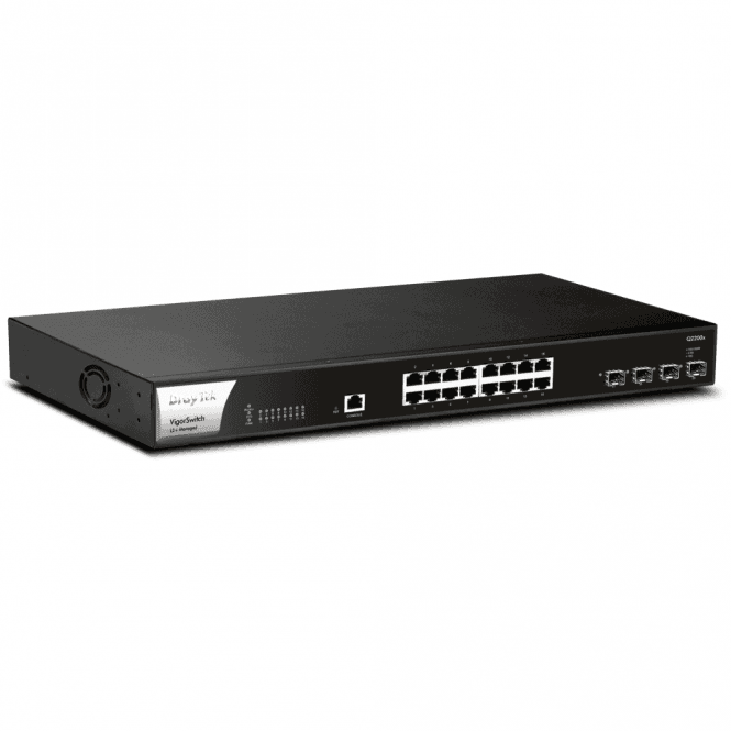 DrayTek 16 x 2.5 GbE ports & 4 x 10Gb SFP+ Layer 2+ Managed Switch