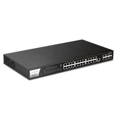 30 Port PoE++ Layer 2+ Managed Switch with 24 x 2.5GbE ports (8 PoE++ / 16 PoE+) & 6 x 10Gbps SFP+ slots