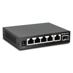 High Performance Unmanaged Switch with 5 x 2.5 GbE Ports and 1 x 10Gbps SFP+ Uplink