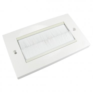 Dual Gang White Brush Plate