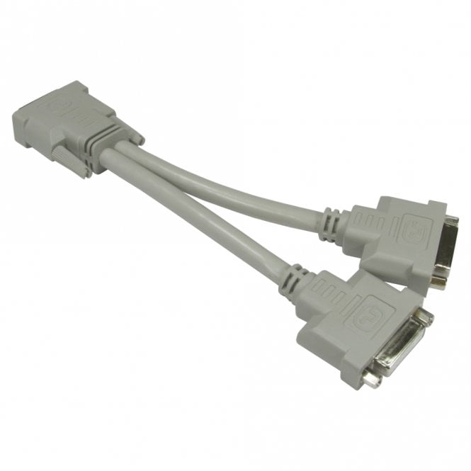 DVI-D M to 2x F Splitter Cable