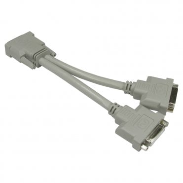 DVI-D M to 2x F Splitter Cable