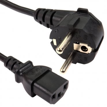 Euro Plug to C13 Mains Lead