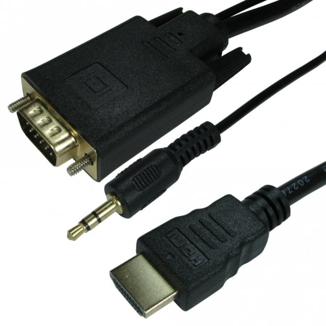 HDMI (M) to VGA (M) with Audio Cable