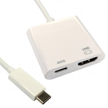 Leaded USB Type-C to HDMI Adapter with PD3.0 Function