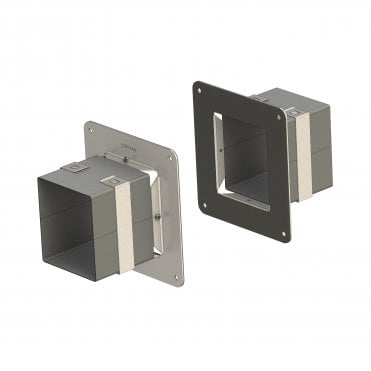 EZ-Path Series 44+ Fire Stopping Device 1 Gang Wall Fixing Plate Pair (up to 90 Minute)