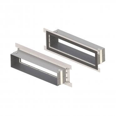 EZ-Path Series 44+ Fire Stopping Device 1 to 5 Gang Wall Fixing Plate Pair (up to 90 Minute)