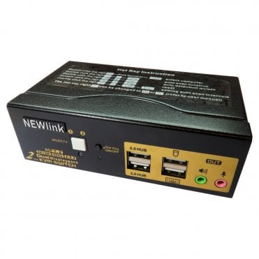 2 Port Dual Screen DP KVM Switch 4K@60Hz
