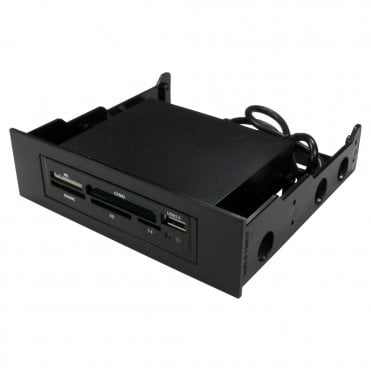 Black 3.5/5.25 Drive Bay Card Reader/Writer