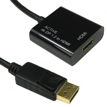 DisplayPort V1.2 to HDMI Adapter, 4k (Active)