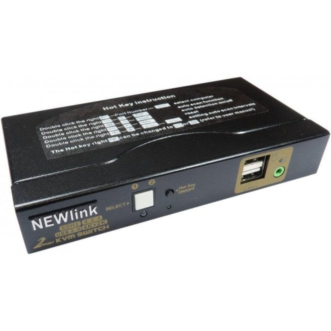 NEWlink HDMI v2.0 & USB KVM Switch