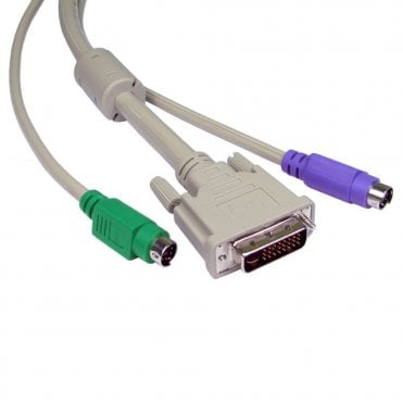 PS/2 & DVI KVM Cable