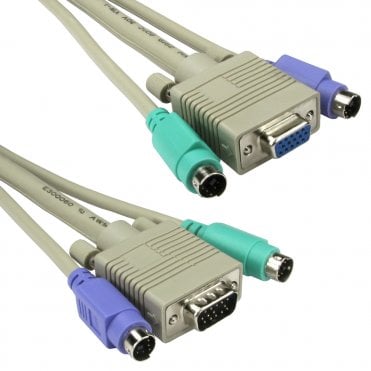 PS/2 & SVGA KVM Cable