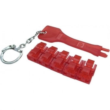 RJ45 Port Blocker (1 key, 10 locks)