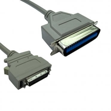 SCSI 1-2 Half Pitch 50 Male to 50 Pin Centronic Male Cable