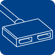 2x DisplayPort (Female)