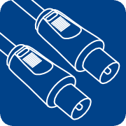 2x TV Coaxial (Male)