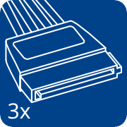 3x SATA Power (Female)