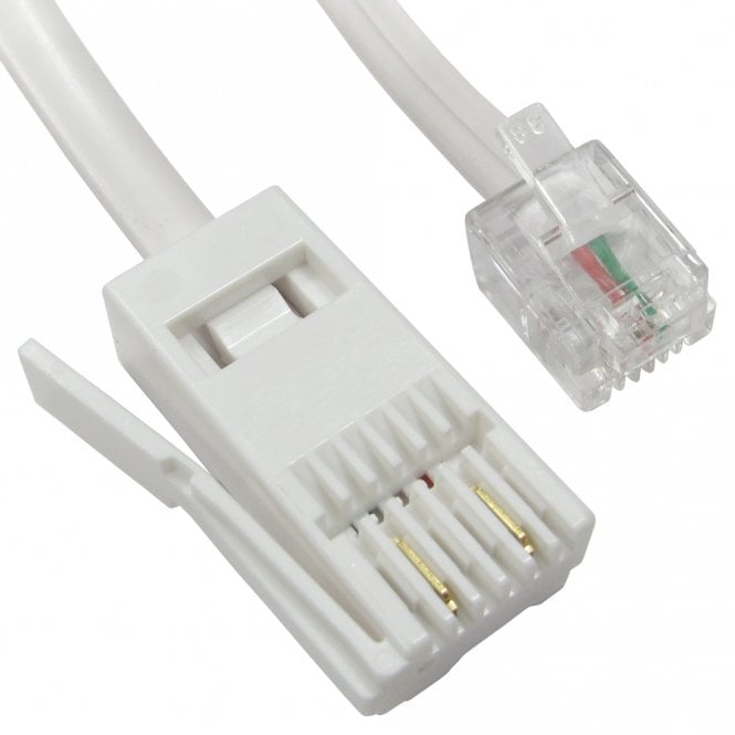 Two Wire RJ11 Male to BT Male Cable