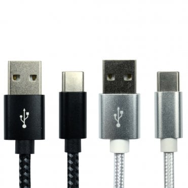 USB 2.0 A Male to Type C Braided Cable